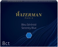 Inktpatroon Waterman nr23 lang blauw 8 Stuk
