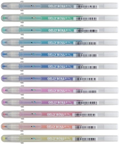 Gelschrijver Sakura Gelly Roll Stardust 12 kleuren 12 Stuk
