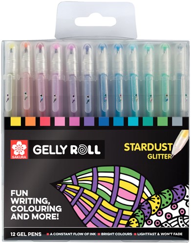 Gelschrijver Sakura Gelly Roll Stardust 12 kleuren 12 Stuk-2