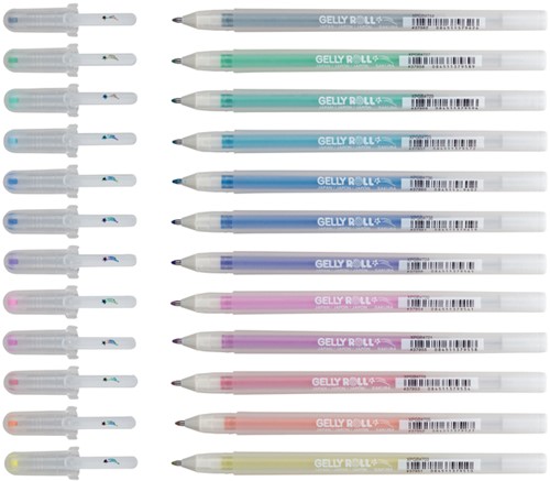 Gelschrijver Sakura Gelly Roll Stardust 12 kleuren 12 Stuk-3