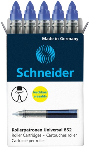 Rollerpenvulling Schneider 852 M blauw 5 Stuk