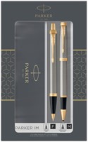 Balpen en rollerpen Parker IM GT M geborsteld mtl 2 Stuk-1