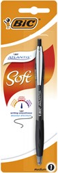 Balpen Bic Atlantis soft clic M zwart 1 Stuk