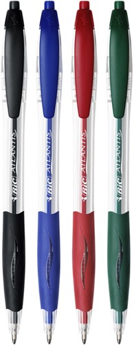 Balpen Bic Atlantis classic grip clic M rood 1 Stuk-2