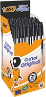 Balpen Bic Cristal M zwart 1 Stuk