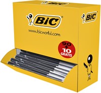 Balpen Bic M10 M 90+10 gratis zwart 100 Stuk