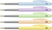 Balpen Bic M10 Colors Pastel Colors M assorti 1 Stuk-2
