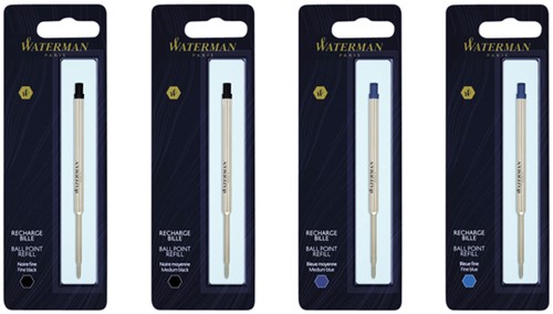 Balpenvulling Waterman F blauw 1 Stuk-2