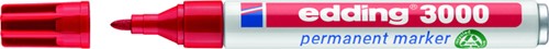 Viltstift edding 3000 rond 1.5-3mm rood 1 Stuk