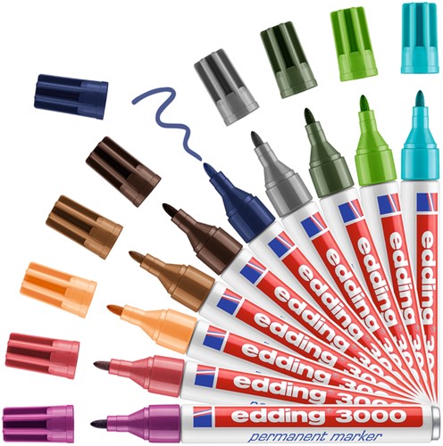 Viltstift edding 3000 rond 1.5-3mm olijfgroen-3
