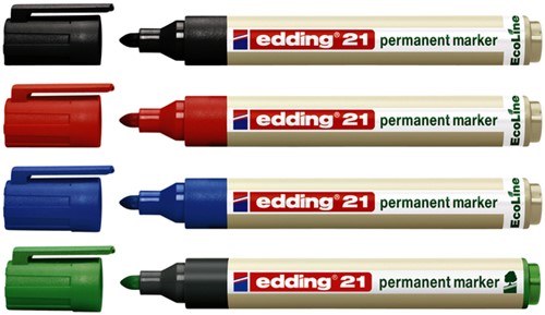 Viltstift edding 21 Eco rond 1.5-3mm zwart 1 Stuk-2