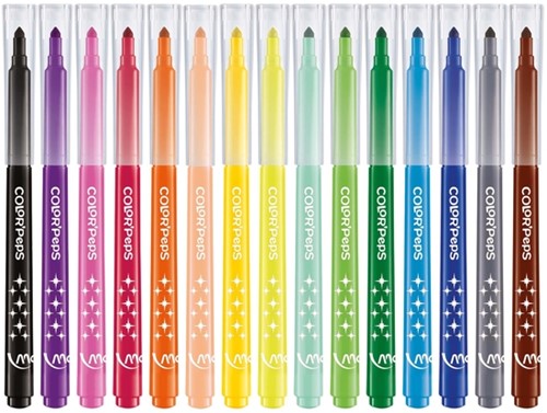 Viltstift Maped ColorPeps Long Life set 15 kleuren 15 Stuk-2