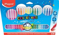 Viltstift Maped ColorPeps Long Life set 24 kleuren 24 Stuk
