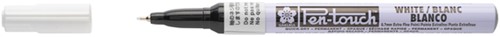 Viltstift Sakura Pentouch extra fijn wit 1 Stuk-2