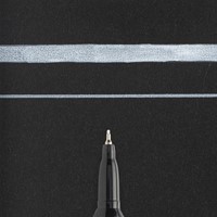 Viltstift Sakura Pentouch extra fijn wit 1 Stuk-3