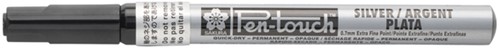 Viltstift Sakura Pentouch extra fijn zilver 1 Stuk