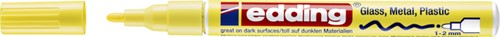 Paintmarker edding 751 oliebasis 1-2mm pastel geel 1 Stuk