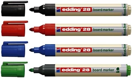 Whiteboardmarker edding 28 Eco rond 1.5-3 zw 1 Stuk-2