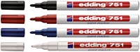 Paintmarker edding 751 op oliebasis 1-2mm pastel rood-2
