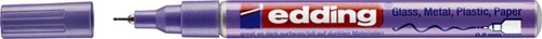 Viltstift edding 780 lak rond 0.8mm metallic paars 1 Stuk