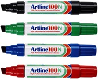 Viltstift Artline 100 schuin 7.5-12mm blauw 1 Stuk-2