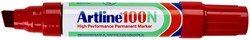Viltstift Artline 100 schuin 7.5-12mm rood 1 Stuk
