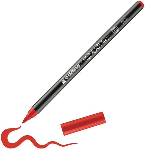 Brushpen edding 4200 porselein rood 1 Stuk-1