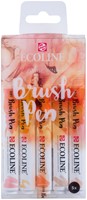Brushpen Talens Ecoline set 5 stuks beige roze 5 Stuk-3