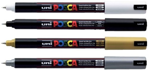 Paintmarker Uni POSCA PC1MR EF zilver 1 Stuk-2