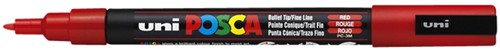 Paintmarker Uni POSCA PC3M F rood 1 Stuk