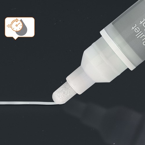 Viltstift Nobo glasbord wit 4 Stuk-1