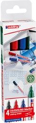CD marker edding 8400 rond 0.5-1mm assorti 4 Stuk