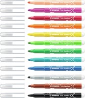 Viltstift STABILO Trio Jumbo 380/12 extra large assorti 12 stuks-2
