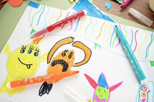 Viltstift STABILO Trio Jumbo 380/12 XL 12st ass 12 Stuk-3