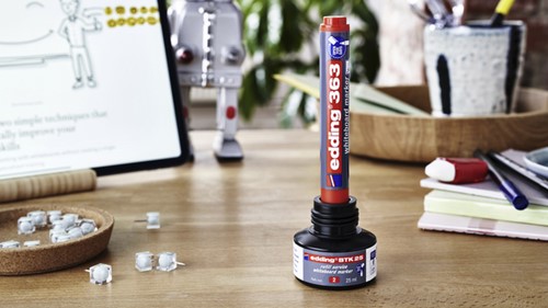 Whiteboardmarker edding 363 schuin 1-5mm rood 1 Stuk-2
