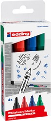 Whiteboardmarker edding 363 schuin 1-5mm assorti 4 stuks