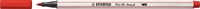 Brushstift STABILO Pen 568/48 karmijnrood