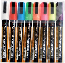 Krijtstift Securit SMA-510 schuin 2-6mm ass 8 Stuk
