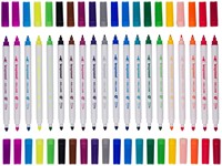 Viltstift Bruynzeel Kids Twin Point set 20 kleuren 20 Stuk-3