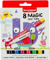 Viltstift Bruynzeel Kids Magic Point 8 kleuren 8 Stuk