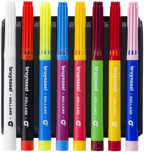 Viltstift Bruynzeel Kids Magic set 8 kleuren 8 Stuk-2