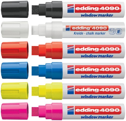 Krijtstift edding 4090 window blok 4-15mm zwart 1 Stuk-1