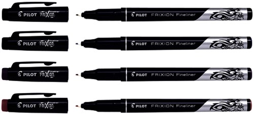 Fineliner PILOT friXion SW-FF F assorti 4st 4 Stuk-1
