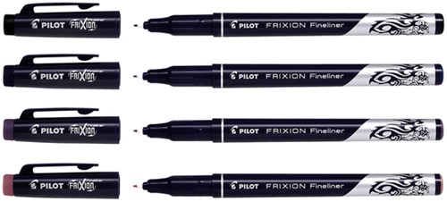 Fineliner PILOT friXion SW-FF F assorti 4st 4 Stuk-2