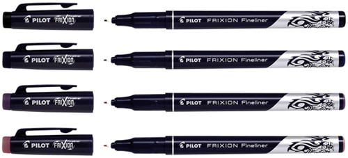 Fineliner PILOT friXion SW-FF F assorti 4st 4 Stuk-2