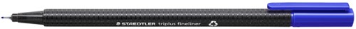 Fineliner Staedtler triplus 334 0.3mm blauw 1 Stuk