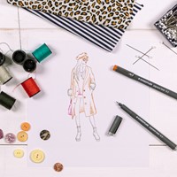 Fineliner Staedtler pigment 308 0.3mm 6 st ass 6 Stuk-2