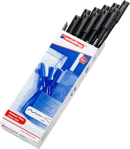 Fineliner edding 1200 001 fijn zwart 1 Stuk-3