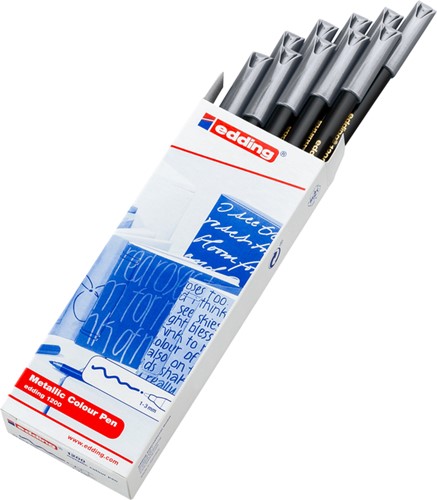 Fineliner edding 1200 F metallic zilver 1 Stuk-2