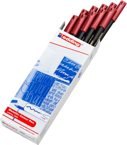 Fineliner edding 1200 F metallic rood 1 Stuk-3
